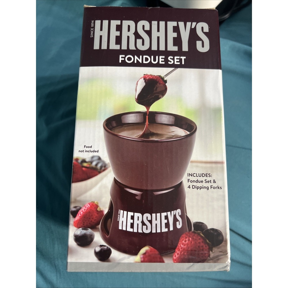 Fondue‎ Set by Hershey's-New- Includes 4 Dipping Forks
